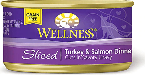 Ração Wellness para Gatos Sem Grãos - Fatias de Peru e Salmão - 156g