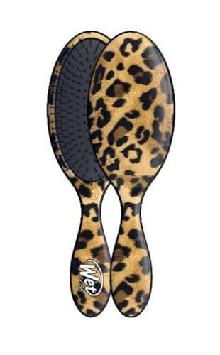 Escova Desembaraçadora Wet Brush Original Safari Leopard 1 Unidade - Cuidado Inovador para Seus Cabelos