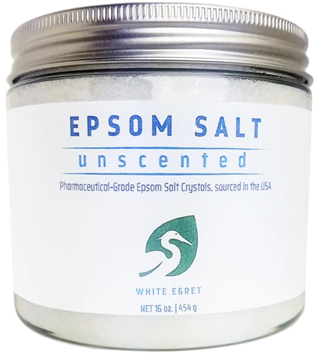 Sal de Epsom White Egret Personal Care Sem Perfume - 454g: Alívio e Bem-Estar Natural