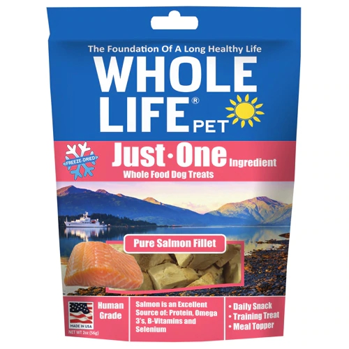 Petisco Whole Life Just One Ingredient Salmão Puro 56g - Petisco Natural para Cães