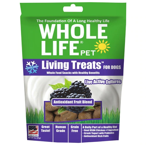 Whole Life Pet Living Treats Antioxidant Fruit Blend para Cães - 85g