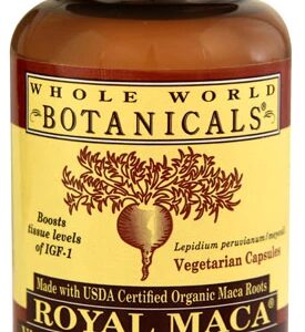 Royal Maca Whole World Botanicals 600mg - 120 Cápsulas Veganas | Energia e Bem-Estar