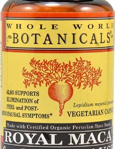 Royal Maca Whole World Botanicals para Menopausa - 60 Cápsulas Vegetais