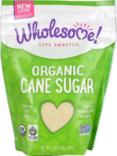 Açúcar Orgânico de Cana Wholesome Sweeteners - 453g - Puro Sabor Natural