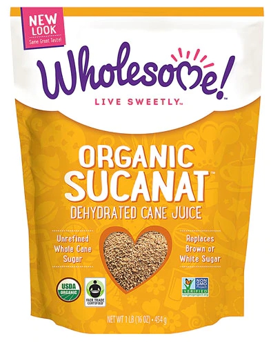 Açúcar Mascavo Orgânico Sucanat Wholesome Sweeteners - 454g