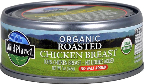 Peito de Frango Orgânico Wild Planet Sem Sal Adicionado - 142g