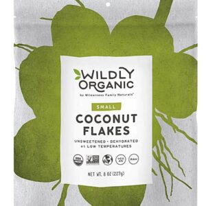 Flocos de Coco Pequenos Orgânicos Wildly Organic 227g - Sabor Tropical e Nutrição Pura