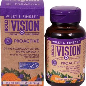 Wiley's Finest Bold Vision Proactive 60 Cápsulas Softgel - Saúde Ocular Avançada