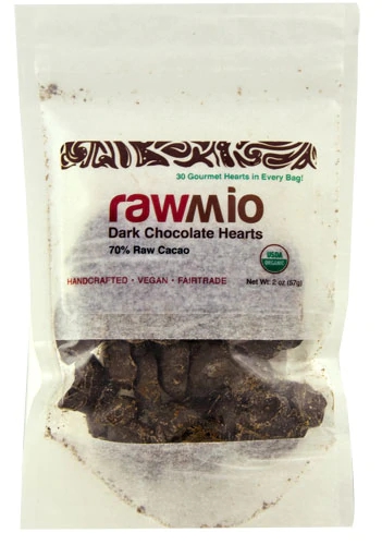 Chocolate Coração Rawmio Dark Chocolate Orgânico - 57g Windy City Organics