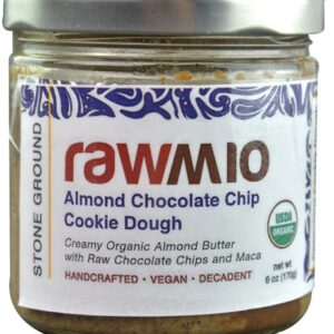 Massa de Biscoito de Chocolate Chip com Pasta de Amêndoa Orgânica Rawmio™ - 170g