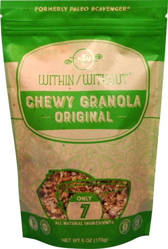 Within Without Granola Paleo Original Sem Glúten - 6 Pacotes (Aprox. 680g)
