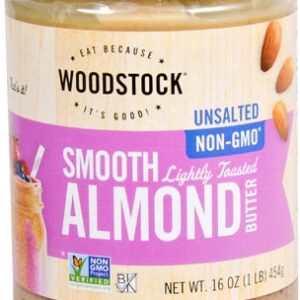 Manteiga de Amêndoas Woodstock Tostada Leve 454g - Sabor e Nutrição
