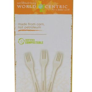 World Centric Corn & Talc Forks -- 24 Pieces