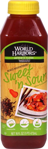 World Harbors Maui Mountain Sauce & Marinade Sweet 'n Sour -- 16 fl oz