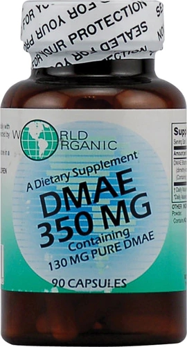 World Organic DMAE 350mg - 90 Cápsulas: Suporte Cognitivo e Bem-Estar