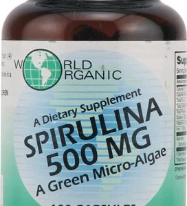 Comprar world organic spirulina -- 500 mg - 100 capsules preço no brasil spirulina suplementos nutricionais suplemento importado loja 171 online promoção -