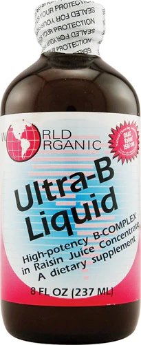 World Organic Ultra-B Líquido - Suplemento de Vitaminas do Complexo B - 237ml