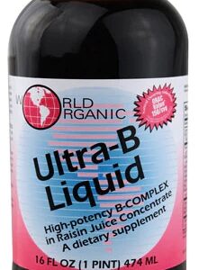 World Organic Ultra-B Líquido - 473ml: Seu Complexo de Vitaminas B Essenciais