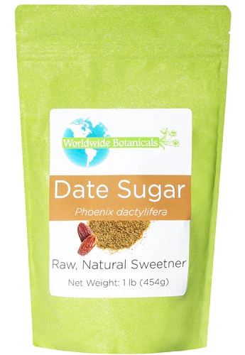Açúcar de Tâmara WorldWide Botanicals 454g: Adoçante Natural e Nutritivo