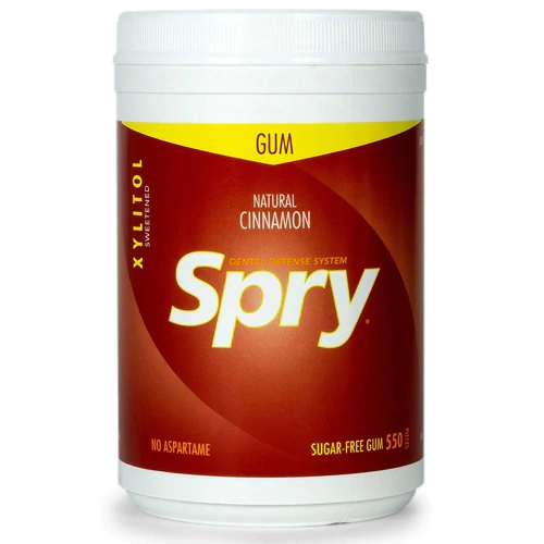 Xlear Spry Goma de Mascar com Xilitol Sabor Canela Natural - 550 Peças