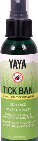 Comprar yaya organics tick ban® all-natural tick repellent -- 4 fl oz preço no brasil dog flea & tick flea and tick powders & sprays pet health suplementos em oferta suplemento importado loja 29 online promoção -