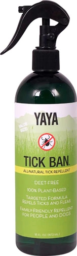 YAYA Organics Tick Ban Repelente Natural Contra Carrapatos - 473ml (16 fl oz)