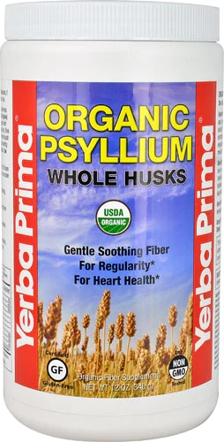 Psyllium Husk Orgânico Yerba Prima - 340g - Fibra Solúvel e Ingerível