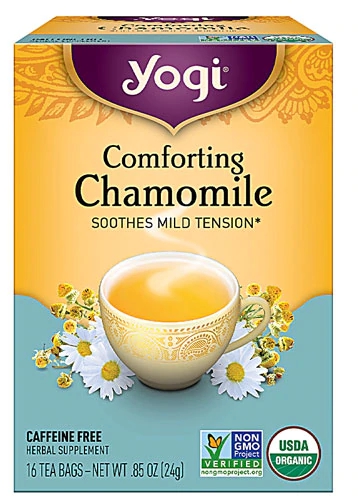 Chá Orgânico Yogi Camomila Confortante - 16 Sachês (24g)