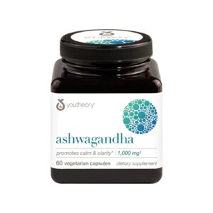 Comprar youtheory ashwagandha -- 1000 mg - 60 capsules preço no brasil ashwagandha herbs & botanicals mood suplementos em oferta suplemento importado loja 119 online promoção -