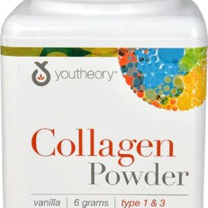 Youtheory Colágeno Hidrolisado em Pó Sabor Baunilha - 170g