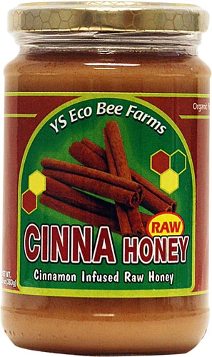 Mel YS Eco Bee Farms Cru com Canela 368g - Sabor e Saúde Natural
