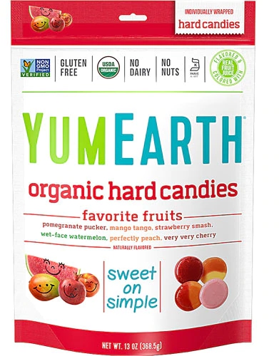 Balas Orgânicas Yum Earth Assorted - 368g: Doces Deliciosos e Saudáveis