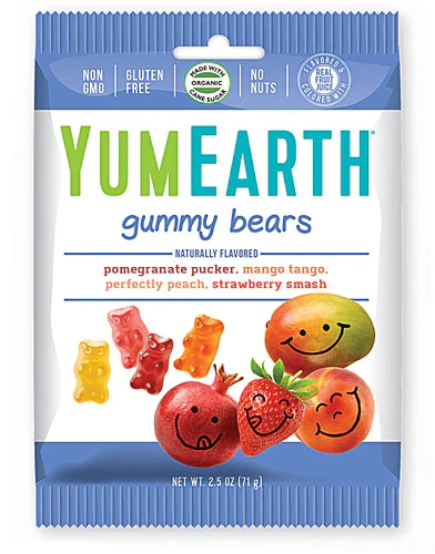 Yum Earth Organics Gummy Bears Sortidos - 70g - Delícia Saudável e Orgânica