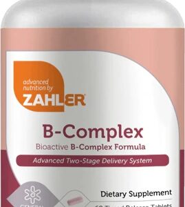 Zahler B-Complex Bioativo Fórmula Completa - 120 Comprimidos de Liberação Prolongada