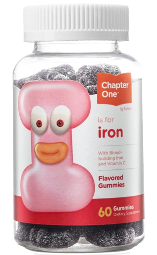 Zahler Chapter One Iron Gummies Kosher -- 60 Gummies