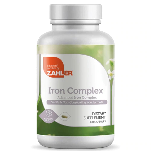 Zahler Iron Complex 100 Cápsulas: Ferro Não Constipante para Sua Saúde