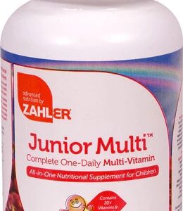 Zahler Junior Multi™ Vitamina Natural de Cereja 90 Comprimidos Mastigáveis