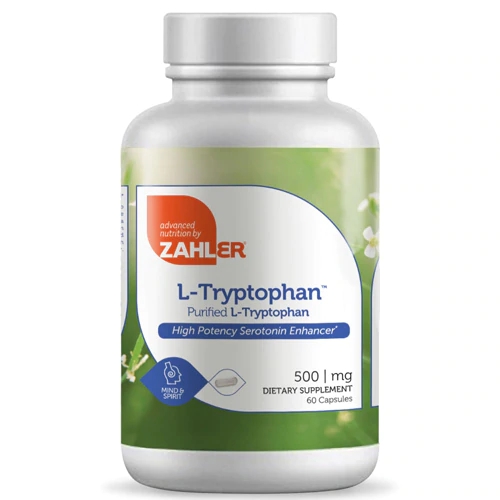 Zahler L-Triptofano Purificado 500mg - 60 Cápsulas: Bem-Estar e Equilíbrio Emocional