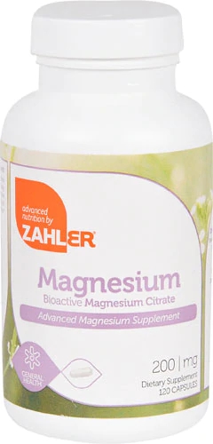 Zahler Magnésio Citrato 200mg - 120 Cápsulas: Essencial para Sua Saúde