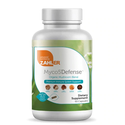 Zahler Myco5Defense™ Blended Mushroom Complex 60 Cápsulas Orgânicas