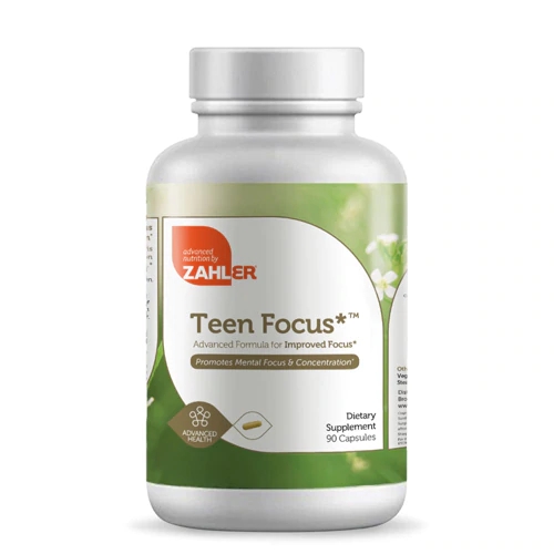 Zahler Teen Focus Advanced Formula 90 Cápsulas - Foco e Concentração para Adolescentes