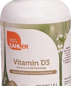 Zahler Vitamin D3 -- 50000 IU - 120 Vegetable Capsules