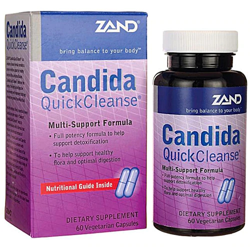 Zand Candida Quick Cleanse Fórmula Multi-Suporte - 60 Cápsulas Vegetarianas