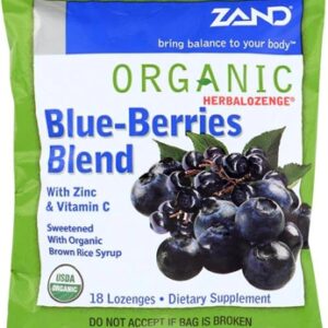 Zand Organic HerbaLozenge Blue-Berries Blend 18 Pastilhas - Bem-Estar Natural