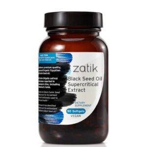 Zatik Óleo de Nigela Semente Extrato Supercrítico 90 Cápsulas Softgel