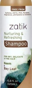 Comprar zatik nurturing & refreshing shampoo neem & bay leaf -- 10. 8 fl oz preço no brasil beauty & personal care hair care hair conditioner suplementos em oferta thinning suplemento importado loja 21 online promoção -