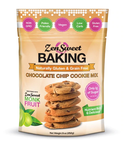 Mix para Cookies Chocolate Chip Zensweet - 255g: Delícia Saudável e Fácil!