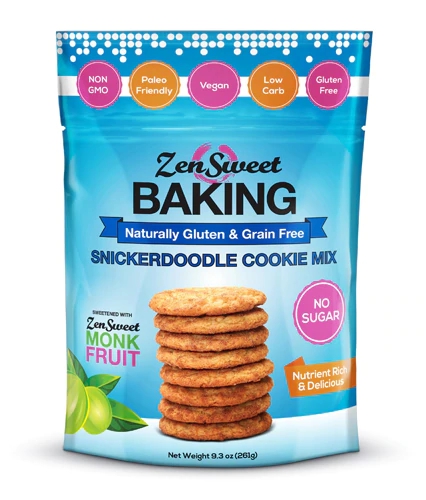 Zensweet Cookie Mix Snickerdoodle - Mistura para Biscoitos Sem Açúcar (264g)