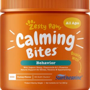 Comprar zesty paw calming bites dog supplement turkey -- 90 soft chews preço no brasil dog grooming pet health shampoo suplementos em oferta suplemento importado loja 59 online promoção - 8 de agosto de 2022