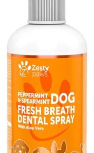 Comprar zesty paw fresh breath dog dental spray with aloe vera peppermint and spearmint -- 4 fl oz preço no brasil cat grooming pet health suplementos em oferta suplemento importado loja 51 online promoção -